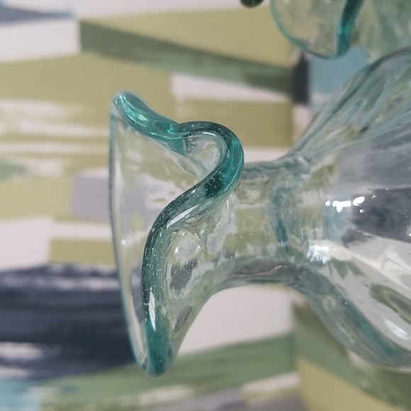 Vintage Blue Green Tint Glass Jars Dispensers Big And Small - Picture 4 of 14